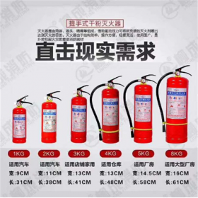 廠家干粉滅火器  鵑安消防 廠家供應(yīng) 5公斤干粉滅火器 家用滅火器