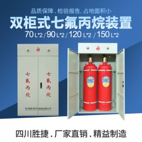 四川無管網(wǎng)氣體滅火裝置 柜式七氟丙烷 氣體滅火系統(tǒng) 雙瓶組 勝捷消防