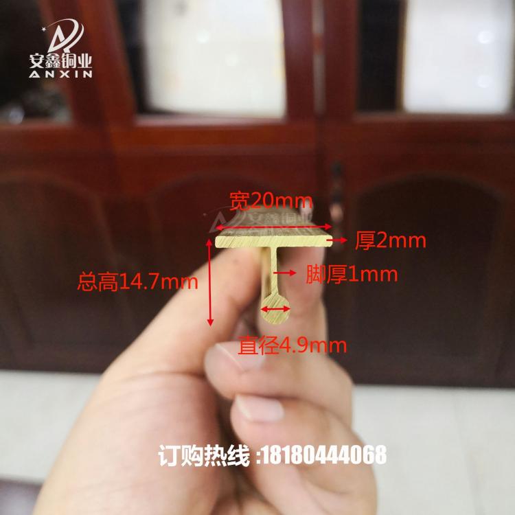 批發(fā)T型軌道銅條 推拉門窗下滑黃銅導(dǎo)軌 型號齊全可定制