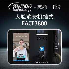 西藏人臉消費機掛式FACE3800 四川智能消費機充值機 廠家直銷