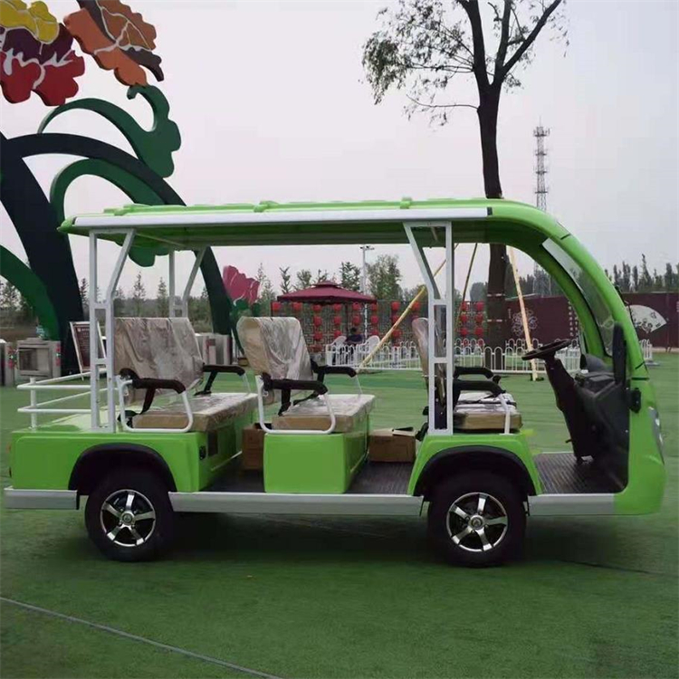 成都現(xiàn)貨電動(dòng)觀光車 廠家直銷 綠色電動(dòng)車 9座
