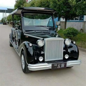 西安老爺款觀光車 11人座 適用景區(qū)樓盤(pán)接待 電動(dòng) 四輪