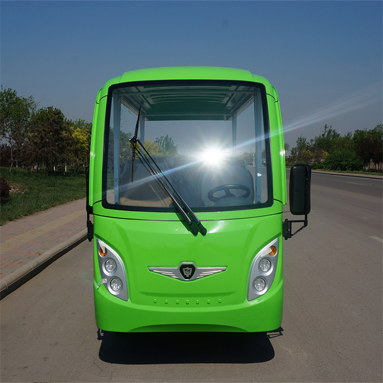 綠色環(huán)保電動觀光車 A14F 可載14人 可印logo 續(xù)航能力強(qiáng)