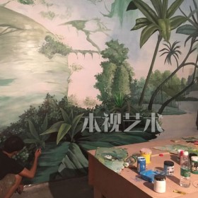 成都墻繪寫實(shí)人物手繪墻體彩繪油畫寫實(shí)風(fēng)格彩繪手繪墻