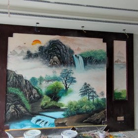 創(chuàng)意壁畫(huà)墻體彩繪 手工繪制室內(nèi)家裝彩繪