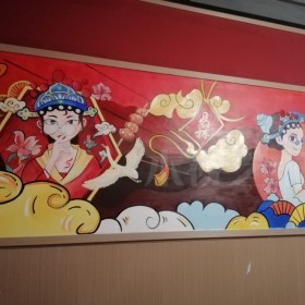 餐飲店壁畫(huà)  成都?jí)w彩繪  專業(yè)團(tuán)隊(duì)制作