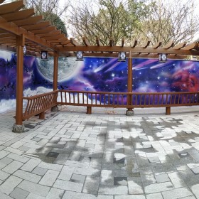 成都墻體彩繪 社區(qū)文化墻彩繪 原創(chuàng)方案設(shè)計