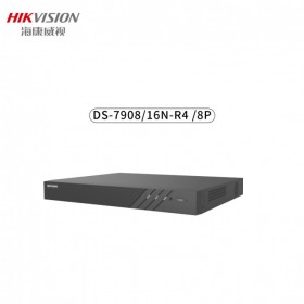 ?？低暩咔逵脖P錄像機DS-7908N-R4/8P 8/16路poeNVR主機4盤位