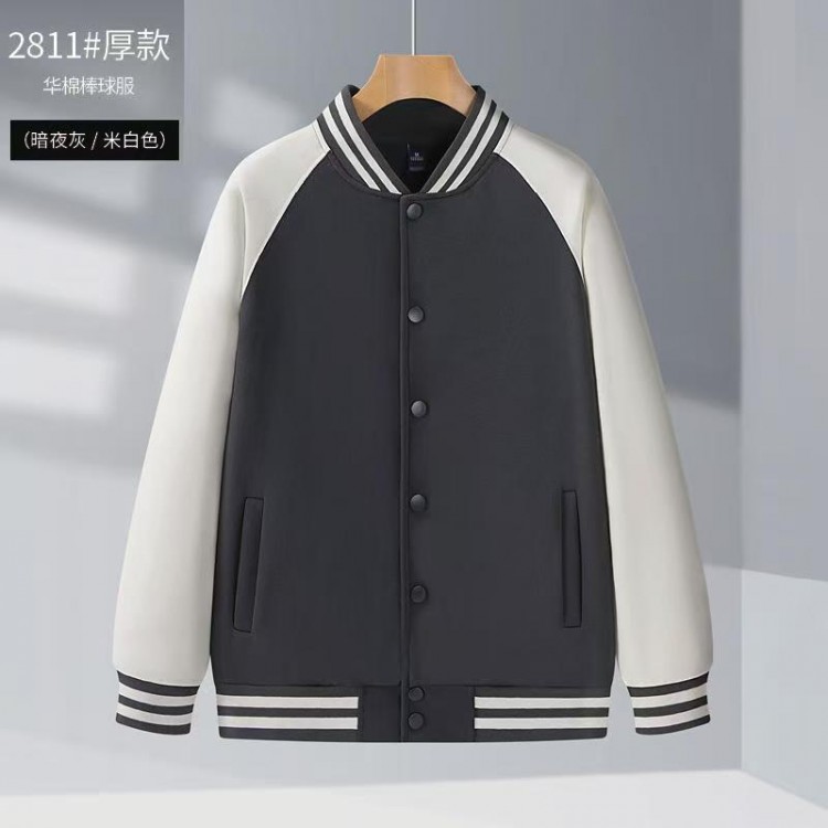 JQ 衛(wèi)衣棒球服2811批發(fā) 佳綺服裝定制生產(chǎn)廠家