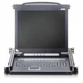 ATEN 宏正 CL1000M 17寸LCD VGA KVM單口 控制端 機架式 CL1000M-ATA-AZ