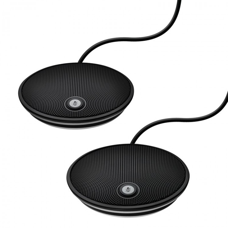 羅技(Logitech)Expansion Microphones STMP100視頻會議擴(kuò)展麥克風(fēng)/即插即用/適用于CC3500e麥克風(fēng)