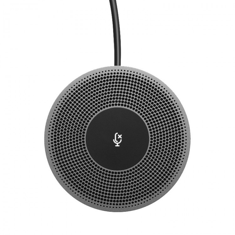 羅技（Logitech）V-U0044視頻會議全向麥克風(fēng) 即插即用、一鍵靜音 /適用于CC4000e擴(kuò)展麥克風(fēng)