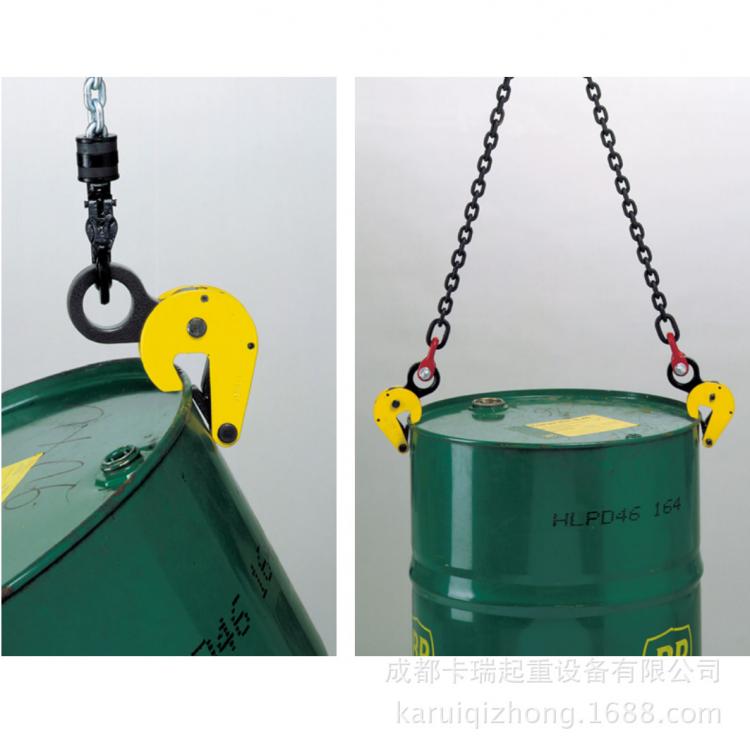 德國(guó)原裝進(jìn)口耶魯-YDC500系列桶夾起重吊鉗0.5噸鷹嘴吊具