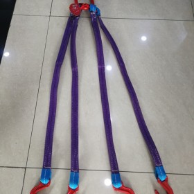 定制非標高強度扁平吊裝帶H型組合吊具索具配安全鉤單腿雙腿