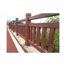 水泥仿木欄桿  景區(qū)橋梁河道GRC混凝土護(hù)欄