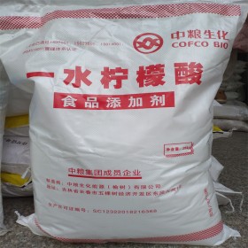 一水檸檬酸  酸度調(diào)節(jié)劑  食品添加劑  規(guī)格  25kg/袋  食品級
