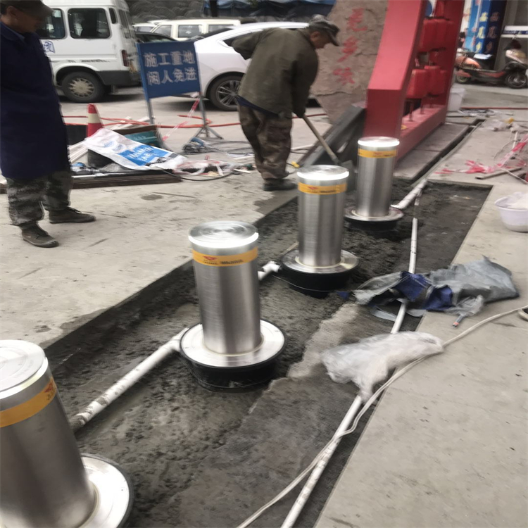304不銹鋼半自動(dòng)升降柱 景區(qū)公園升降柱 路障升降柱智能升降柱