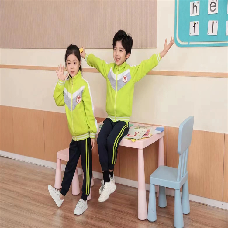 春秋校服定制 學(xué)校運(yùn)動套裝訂做班服 支持開票 可印logo 批量拿樣