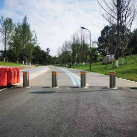 安世科 樂山升降柱品牌 防撞柱批發(fā) 升降路樁 固定路樁 阻車樁