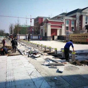 安世科品牌 拉薩防撞柱 全自動防沖撞樁升降路樁 手提柱