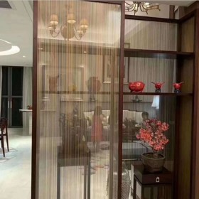 昆明夾膠夾絲玻璃屏風(fēng)玻璃畫(huà)山水畫(huà)彩色彩繪玻璃