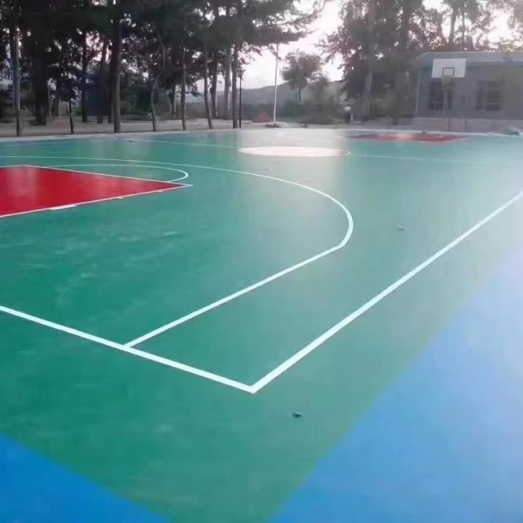 室外PVC塑膠運動地板 羽毛球公園小區(qū)地面施工