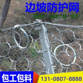 RXI環(huán)形被動(dòng)邊坡防護(hù)網(wǎng)山體危巖滑坡纏繞型主動(dòng)sns柔性護(hù)坡網(wǎng)pps型