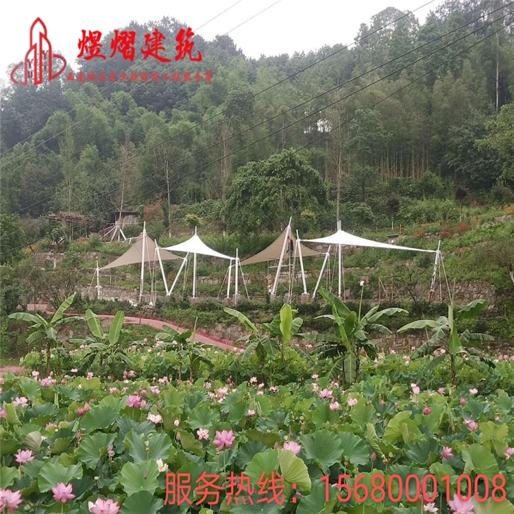 四川張拉膜公司 膜結(jié)構充電樁遮陽雨棚加工定制
