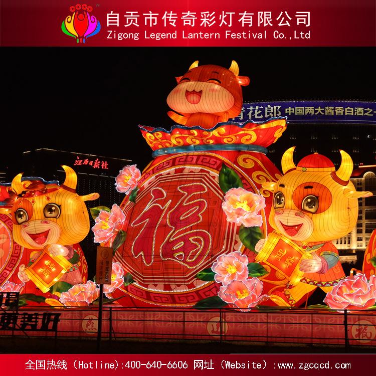 卡通主題戶外動物燈自貢廠家來圖設(shè)計制作安裝花燈展