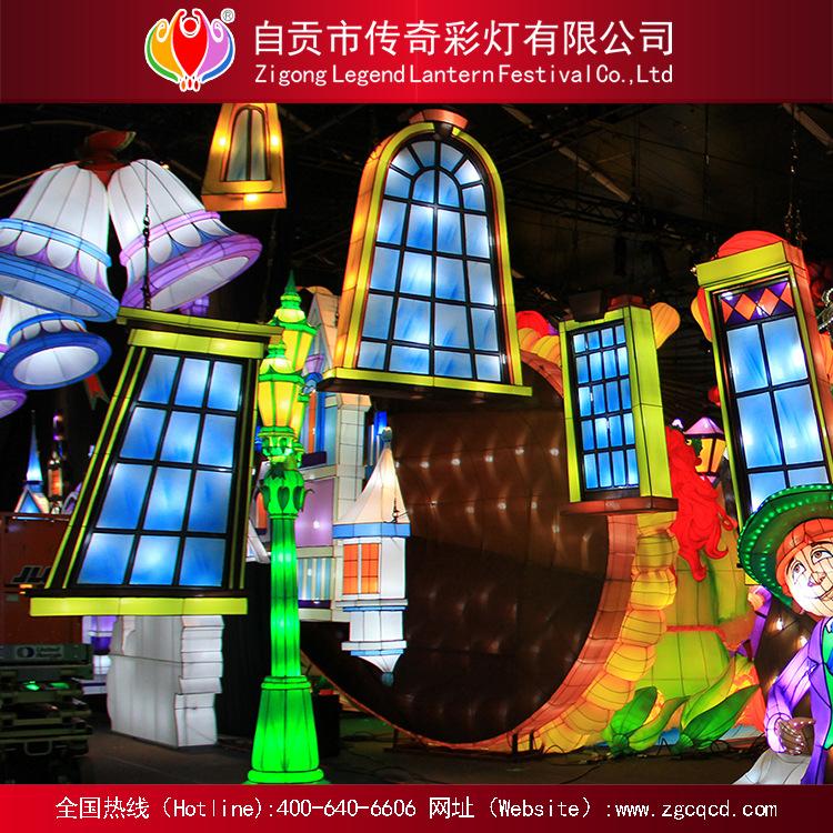 自貢大型燈會制作企業(yè)中秋國慶圣誕主題燈展絲綢燈