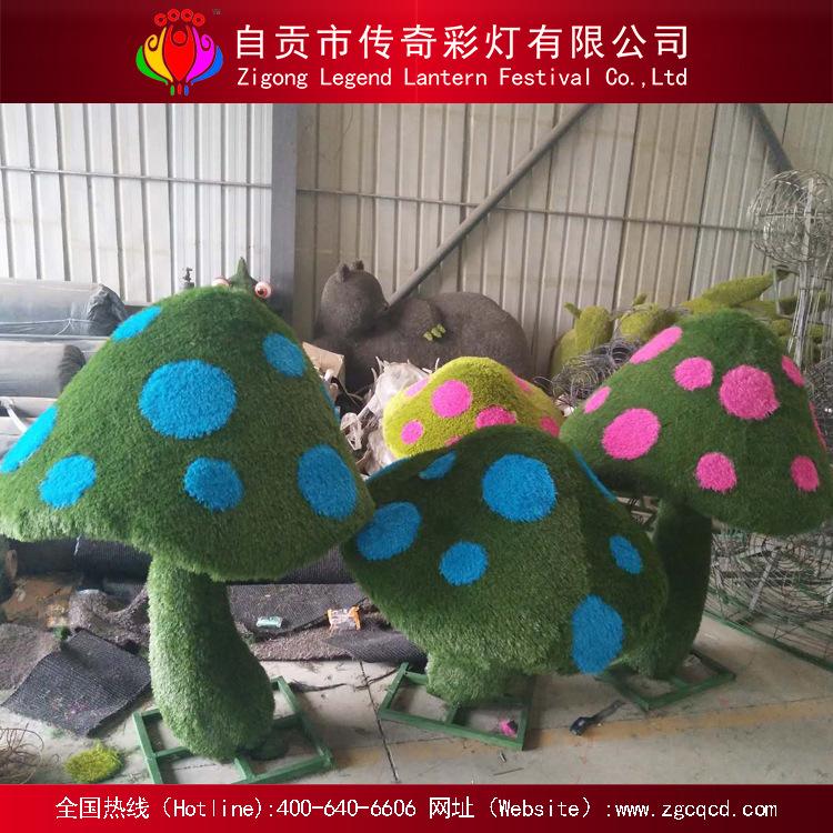 自貢熱銷(xiāo)綠植雕塑園林布置仿真草雕雕塑定制仿真造型
