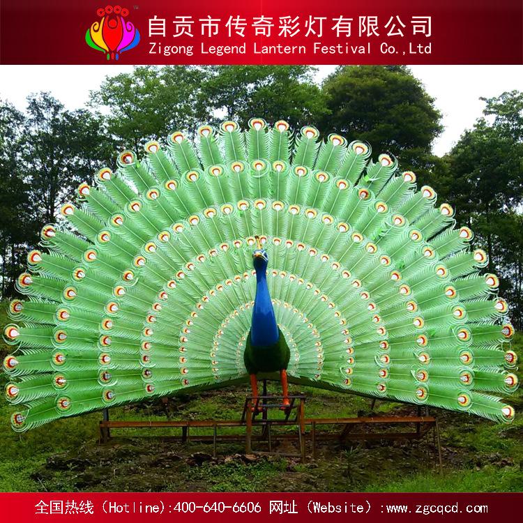 自貢戶(hù)外美陳仿真孔雀綠雕草雕節(jié)日景觀仿真動(dòng)植物景區(qū)工藝品