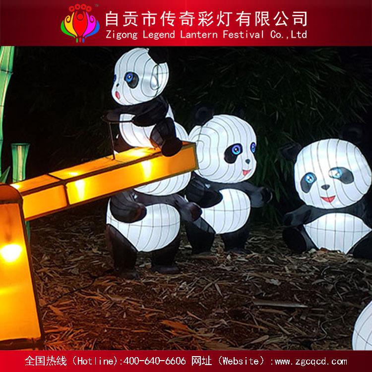 彩燈源頭廠家 來圖定制設(shè)計(jì)自貢燈會(huì) 裝飾燈展 卡通熊貓織布燈組