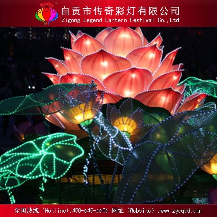 自貢廠家直銷設(shè)計制作傳統(tǒng)自貢燈會織布花燈
