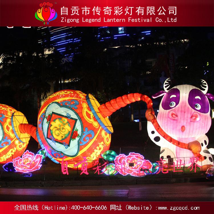 國慶中秋節(jié)日主題傳統(tǒng)類花燈展 戶外絲綢自貢燈會(huì) 2022迎春彩燈展