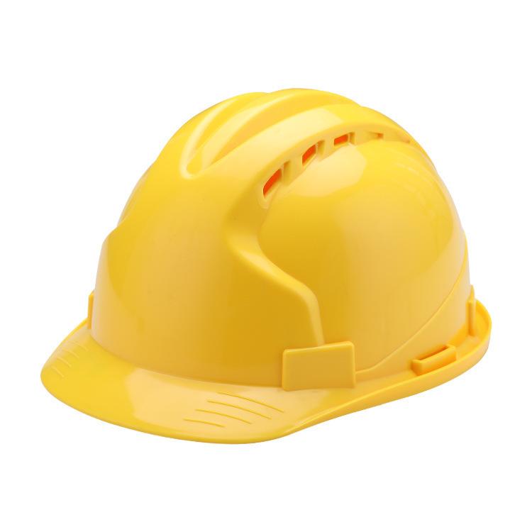 成都傲博ABS三筋頭頂透氣安全帽建筑施工防砸安全防護頭盔旋鈕印字538