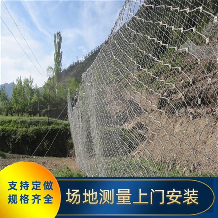被動邊坡防護網(wǎng) 攔石網(wǎng)鋼絲繩網(wǎng) 環(huán)形網(wǎng)高強度高質量可定制 四川川豐金屬