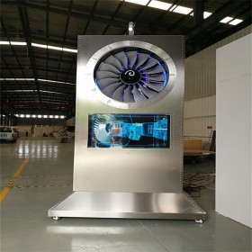 立式航空時(shí)鐘廣告柜   戶外廣告機(jī)  液晶高亮防水多媒體室外電視宣傳屏
