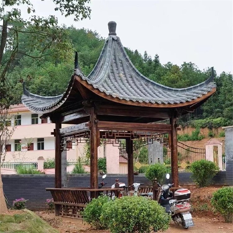 戶外水泥仿木長(zhǎng)廊架葡萄架爬藤架混凝土涼亭公園長(zhǎng)廊連廊廠家