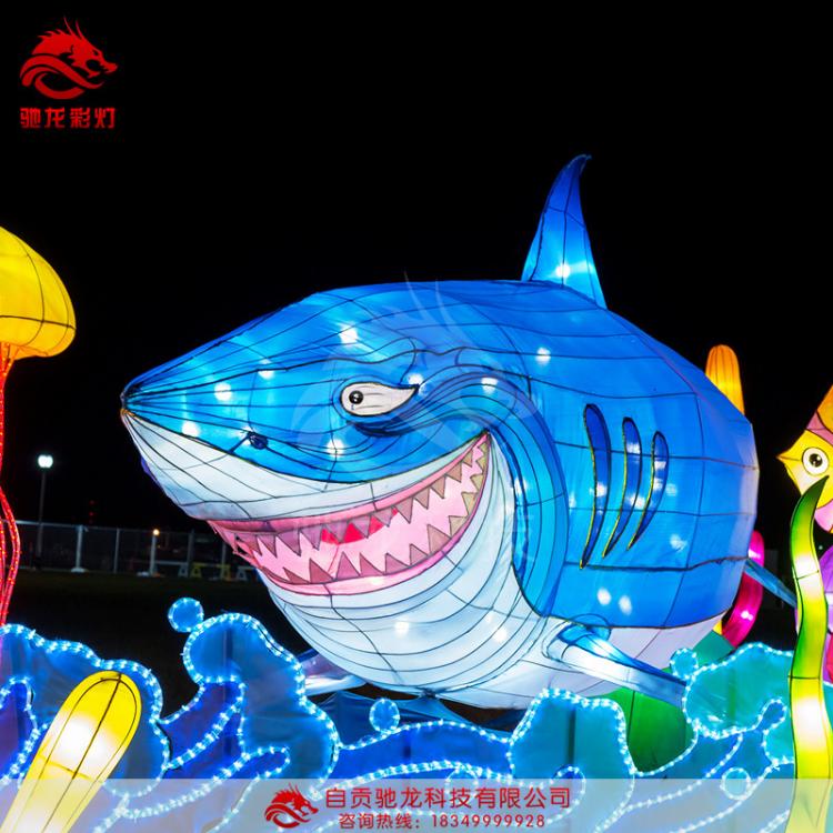 鯨魚(yú)大象造型燈籠花燈定制燈會(huì)展覽燈光秀定做動(dòng)物春節(jié)彩燈制作公司彩燈美陳裝置