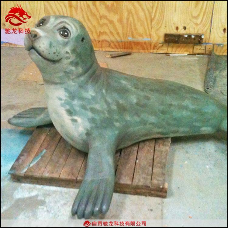泡沫雕塑制作海豹海獅雕塑美陳模型景區(qū)博物館可動(dòng)海洋動(dòng)物模型定制美陳裝置
