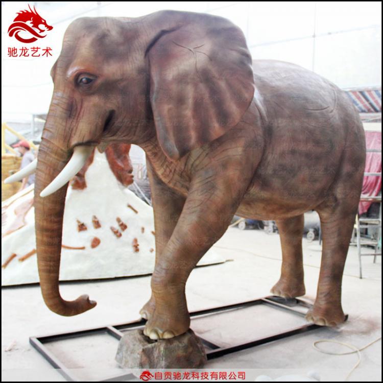 大型36米大象雕塑模型動(dòng)物玻璃鋼擺件公園樓盤裝飾美陳定做