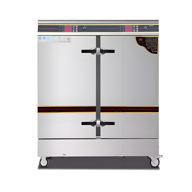 雙門電熱蒸飯/蒸飯柜商用食堂電熱燃?xì)怆p門蒸飯車全自動(dòng)