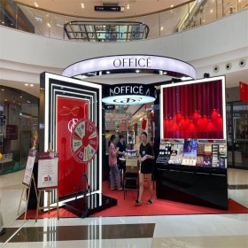 商場化妝品展示柜  護膚品陳列柜  彩妝柜臺定制   四川展柜廠