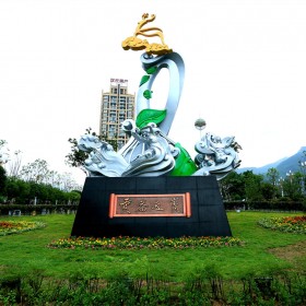 不銹鋼公園雕塑 植物園雕塑 花仙子造型 景點(diǎn)雕塑 支持定做