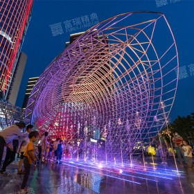 四川廣場(chǎng)大型地標(biāo)雕塑31米長(zhǎng)動(dòng)物雕塑景觀雕塑設(shè)計(jì)制作園林雕塑