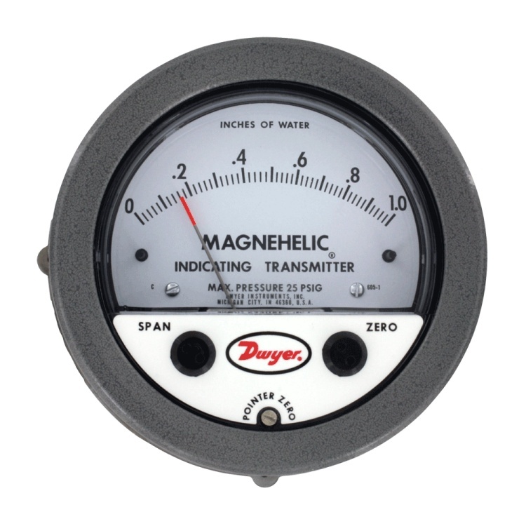 Dwyer 605型Magnehelic微差壓變送器適用于采暖通風(fēng)空調(diào)系統(tǒng)