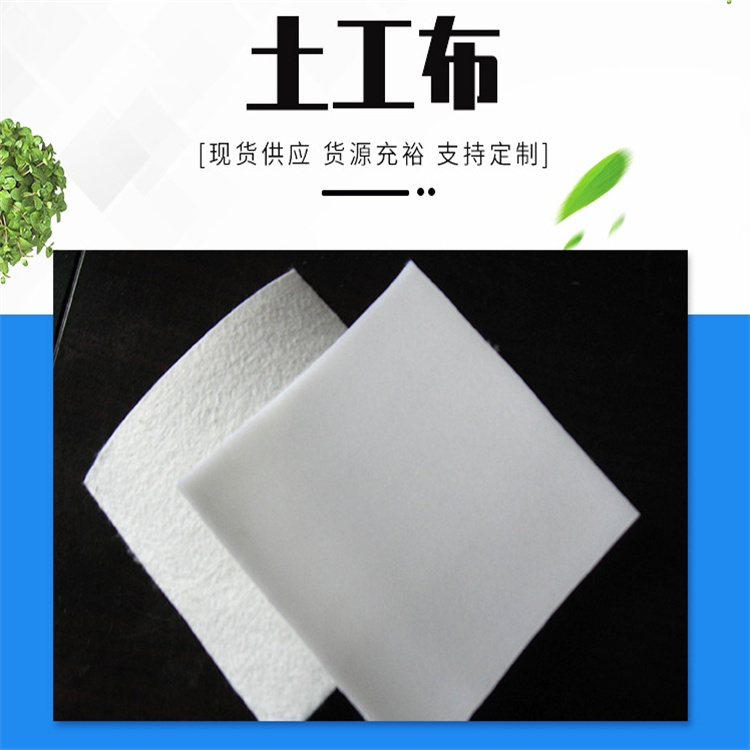 聚丙烯非織造土工布白色滌綸土工布廠家批發(fā)道路養(yǎng)護防塵土工布