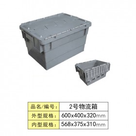 成都恒豐廠(chǎng)直供加厚食品物流箱帶蓋塑料熟食周轉(zhuǎn)箱600*400*320mm