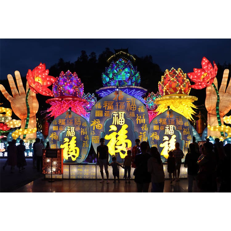 大型彩燈 春節(jié)景觀亮化 節(jié)日花燈 可來圖定制-華誼
